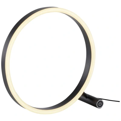 Afbeelding van Paul Neuhaus Tafellamp Ritus Zwart Ø 30cm incl. Dimmer