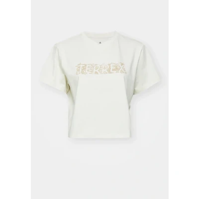 Afbeelding van adidas Sportswear Terrex Tshirt print, Dames, Maat: Small, Warm clay