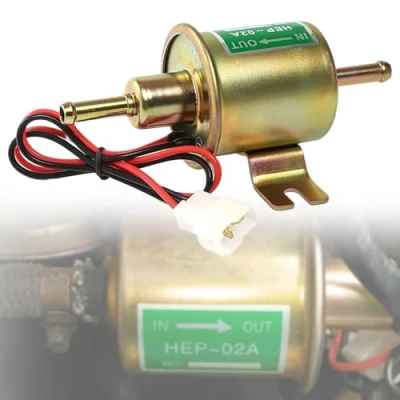 Afbeelding van brandstofpomp, elektrische benzinepomp, universeel 12 V HEP 02 A, autobrandstofpomp, universele hogedruk krachtige dieselpomp, pomp