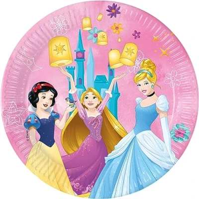 Afbeelding van Prinsessen Borden Princess Live Your Story 23cm 8 stuks