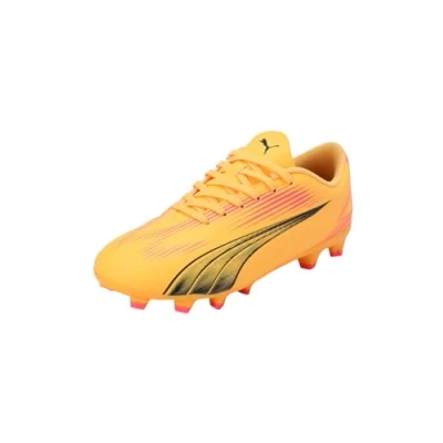 Afbeelding van Puma Ultra PLAY FG/AG JR Unisex Voetbalschoenen met Kunststof noppen voor kinderen, Maat: 36, Sun stream/black/sunset glow