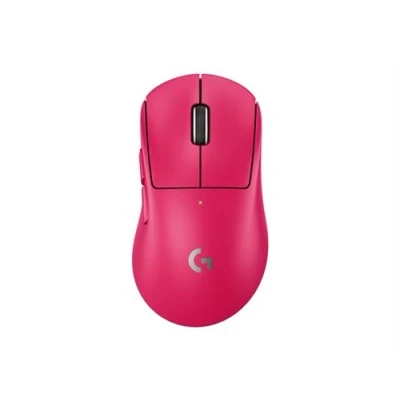 Image de Logitech G PRO X SUPERLIGHT 2 DEX Souris ergonomique pour droitiers optique 5 boutons sans fil, filaire 2.4 GHz, USB rose
