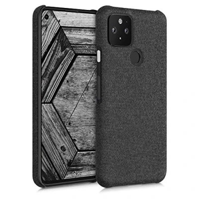 Afbeelding van kwmobile hoesje geschikt voor Google Pixel 5 beschermhoes van stof donkergrijs