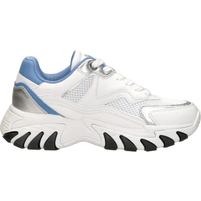 Afbeelding van Guess FLTNOWELE12 Sneakers laag White blue, Dames, Maat: 36, blue Kunststof