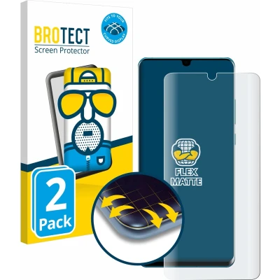 Afbeelding van BROTECT Screenprotector voor Huawei P30 Pro / New Edition Folie Beschermfolie matte volledig dekking (2 Stuks)