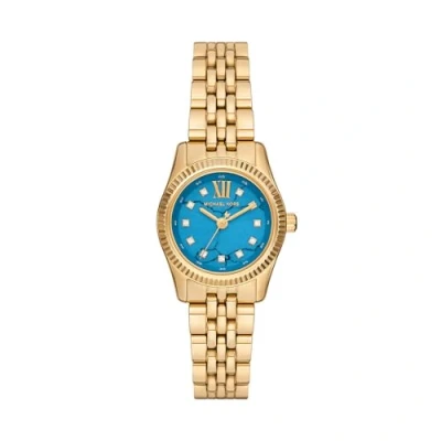 Afbeelding van Michael Kors Petite Lexington Watch Horloge goldcoloured, Dames, Maat: One Size, Gold coloured