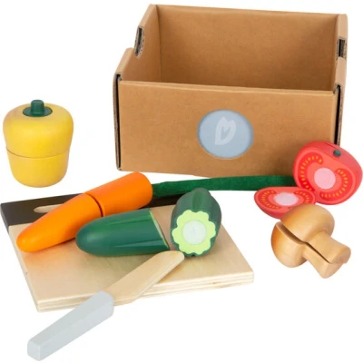 Afbeelding van Small Foot Fruitbox met snijdbaar hout fruit