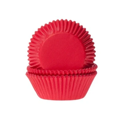 Afbeelding van Cupcake Cups HoM Dieprood 50x33mm. 50st.