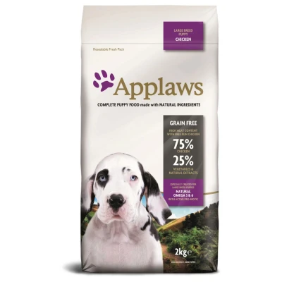Afbeelding van Applaws Dog Puppy Large Breed Hondenvoer Kip 2 kg