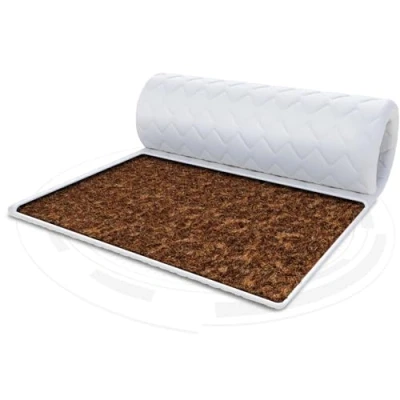 Afbeelding van FDM KOKOS Topper 200 x cm, hardheid H4, hoogte ca. 1 geschikt voor mensen met een allergie, Öko Tex gecertificeerd, wit
