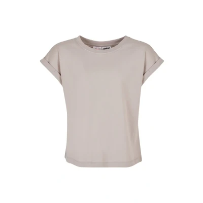 Afbeelding van Urban Classics Extended Shoulder Tshirt basic voor kinderen, Maat: 122/128, Warmgrey