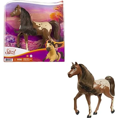 Afbeelding van Spirit Yegua paard bruin met paardenhaar en gewrichtskop (Mattel GXF00)
