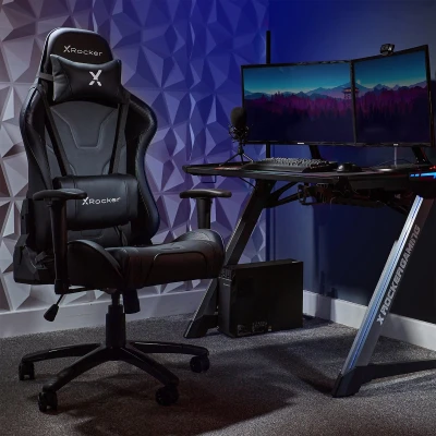 Afbeelding van X Rocker Agility Sport eSport Gaming Chair with Comfort Adjustability Carbon Black