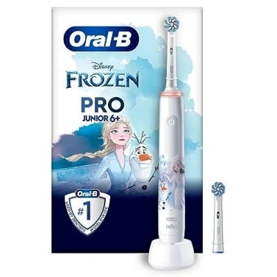 Afbeelding van Oral B Pro Junior Frozen Elektrische Tandenborstel Voor Kinderen Vanaf 6 Jaar