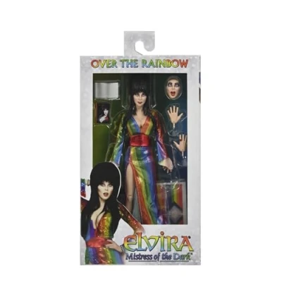 Afbeelding van NECA Elvira, Mistress of the Dark Clothed Action Figure Over Rainbow Elvira 20 cm Figuur