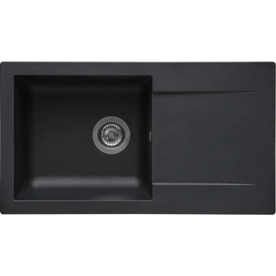 Afbeelding van Wastafel Stradour 78 x 43,5 cm Mat Zwart