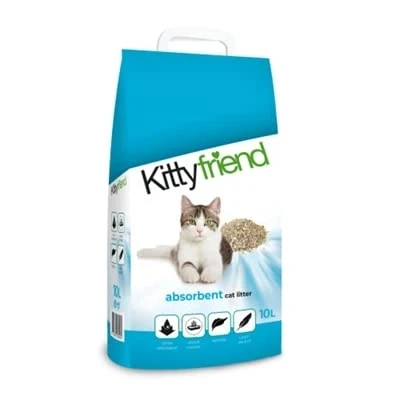 Afbeelding van Kitty Friend Absorbents Kattenbakvulling 10 LTR (407459)
