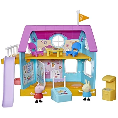 Afbeelding van Hasbro Peppa Pig Peppas Club House kinderspeelgoed met geluidseffecten, 2 figuren en 7 accessoires vanaf 3 jaar