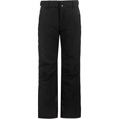 Afbeelding van Killtec KSW 79 BYS SKI PNTS 37310 000 jongensbroek met ritssluiting, slabbetje, sneeuwvanger en randbescherming, zwart, 176