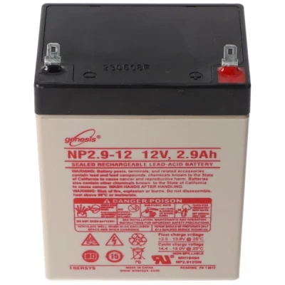 Afbeelding van Hawker Enersys Genesis NP2.9 12 loodbatterijcontact Faston 4.8mm