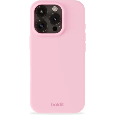Afbeelding van Holdit Hoesje Geschikt voor iPhone 16 Pro Max Siliconen Silicone Case roze