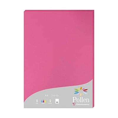 Image de Etui de 25 feuilles Pollen A4 Rose Fuchsia 210g