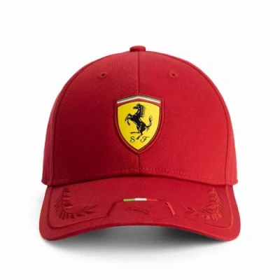 Afbeelding van PUMA Scuderia Ferrari F1 Cap met Italiaanse band, Rood, één maat, Eén maat