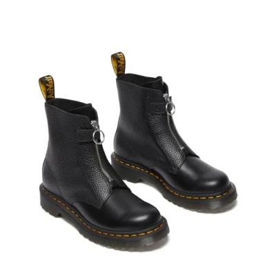 Afbeelding van Dr. Martens 1460 Pascal ZIP Enkellaarsjes met plateauzool, Dames, Maat: 38, Black Leer