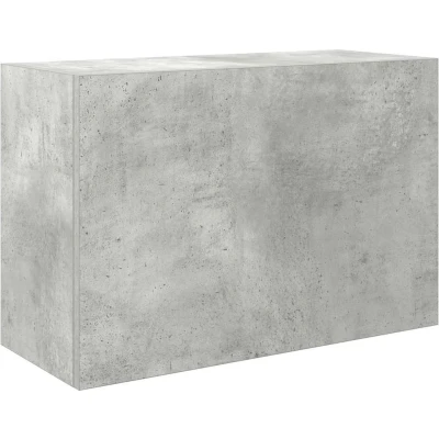 Afbeelding van Badkamerwandkast 60x25x40 cm bewerkt hout betongrijs