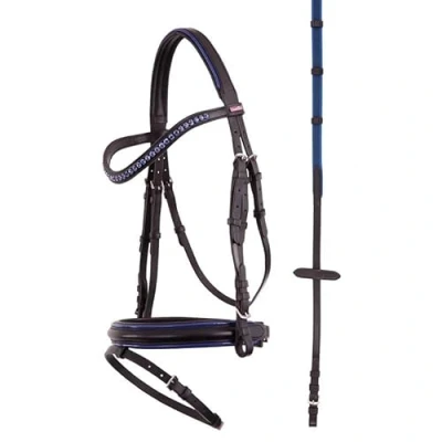 Afbeelding van Premiere Hoofdstel Nantes Zwart/Blauw Cob