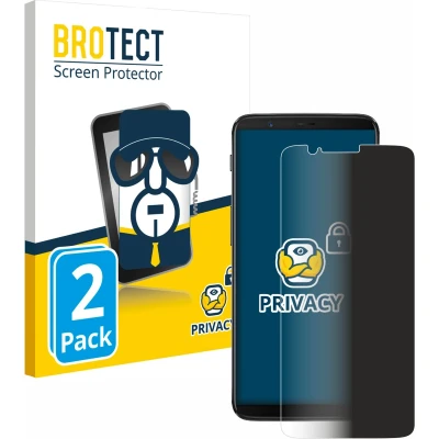 Afbeelding van BROTECT privacy screenprotector voor OnePlus 5T Folie Beschermfolie Blauwlichtfilter (2 Stuks)