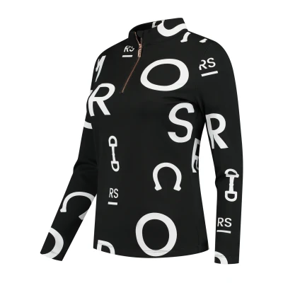 Image de Mrs. Ros Chemise Jet Set Logo Longues Manches AnthraciteVendu par Agradi
