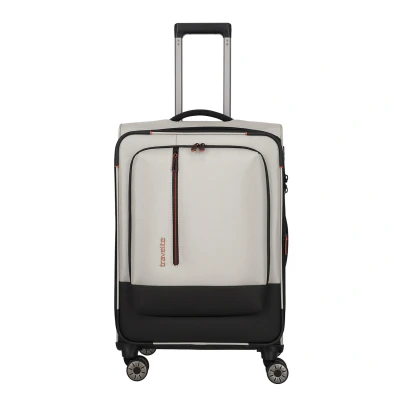 Afbeelding van Travelite Crosslite 5.0 4w Trolley M white sand Zachte koffer