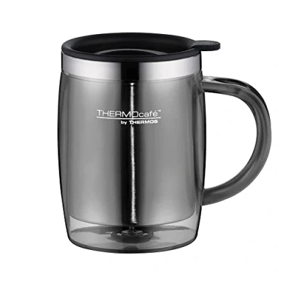 Afbeelding van ThermoCafé by Thermos 4059.235.045 mok voor kantoor, 0,35 l, kunststof (grijs)
