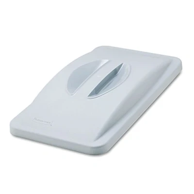 Image de Couvercle gris fermé pour Slim Jim Vented 60 L et 87 Rubbermaid