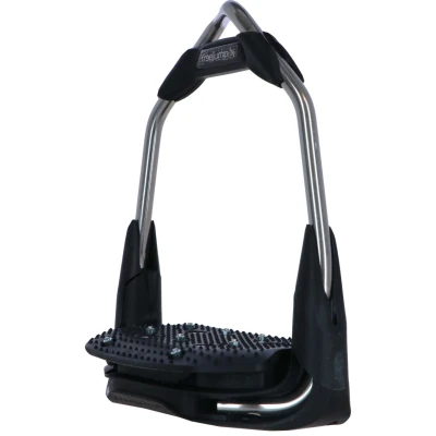 Afbeelding van Freejump Stijgbeugels Air&#039;s Dressage Edition Zilver 0 30 Angled Eye