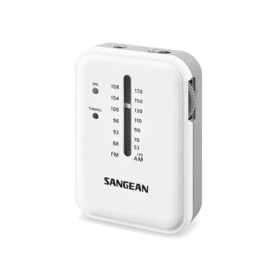 Afbeelding van Sangean Sr 32 (pocket 320), Pocket Radio, Wit/grijs
