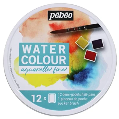 Image de PEBEO 12 Demi Godets Aquarelle Fine