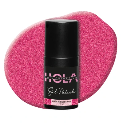 Afbeelding van Gellak #064 Pinkalicious 10ml roze Gelnagellak Hola