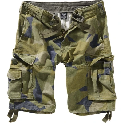 Afbeelding van Brandit Vintage Shorts, Heren, Maat: Large, Swedish camo