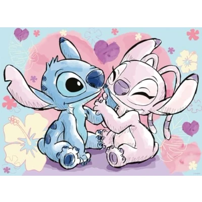 Afbeelding van Nathan 500 stukjes puzzel Stitch &amp; Angel volwassenen en kinderen vanaf 12 jaar hoogwaardige perfecte montage collectie mijn helden Disney 12000979