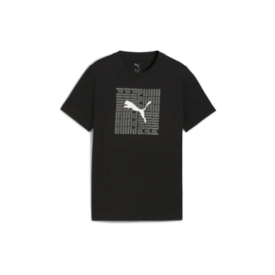 Afbeelding van Graphic Box T shirt voor Heren, Zwart, Maat 9 10Y PUMA