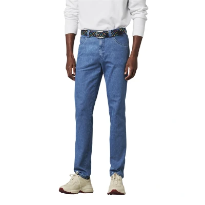Afbeelding van Meyer Jeans Dublin Blauw Heren Maat 30 Slim fit