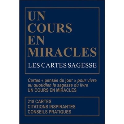 Image de Les Cartes sagesse d&#039;Un Cours en miracles Coffret