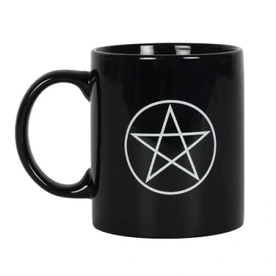 Afbeelding van Something Different Mok beker Pentagram Black Zwart