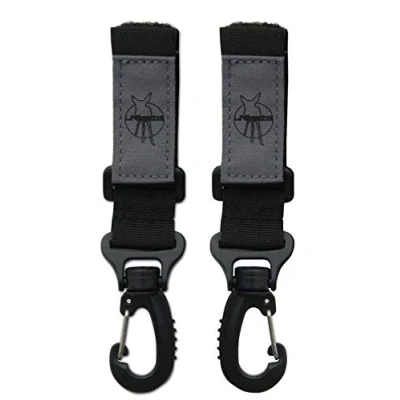 Afbeelding van Lassig Stroller Hook Black 2 Stuks Tassenhaak LHO01