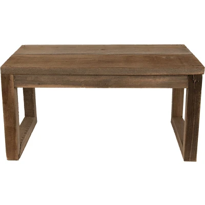 Afbeelding van Clayre &amp; Eef Plantentafeltje 38x18x19 cm Bruin Hout Rechthoek