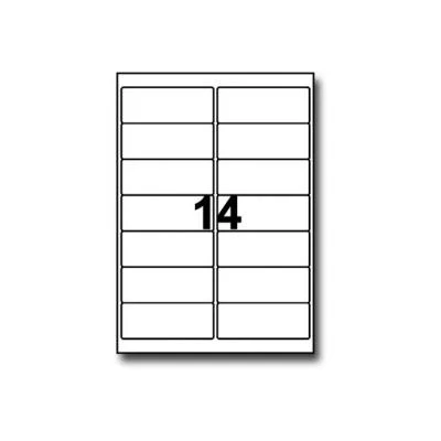 Afbeelding van Avery J8563 25 etiketten, transparant