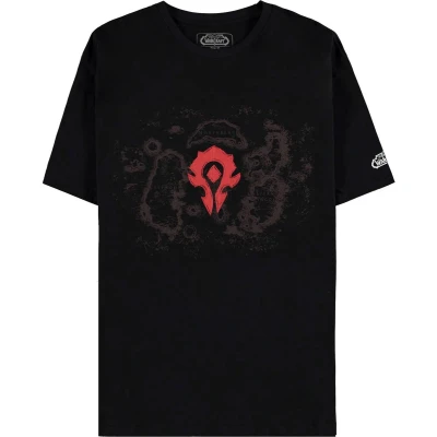 Afbeelding van World Of Warcraft Azeroth Horde Heren T shirt XL Zwart