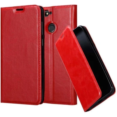 Afbeelding van Cadorabo Hoesje geschikt voor Huawei Y6 PRIME in APPEL ROOD Beschermhoes met magnetische sluiting, standfunctie en kaartvakje Book Case Cover Etui